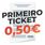 0.5 de reembolso en Primeiro Ticket de Gratuitamente