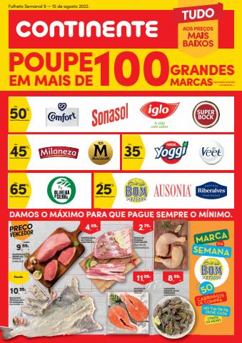 Promoções de Supermercados em Lisboa | Tudo aos preços mais baixos de Continente | 09/08/2022 - 15/08/2022