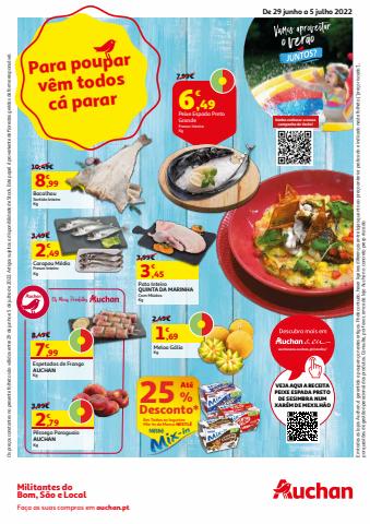 Promoções de Supermercados em Braga | Para poupar vêm todos cá parar de Auchan | 29/06/2022 - 05/07/2022