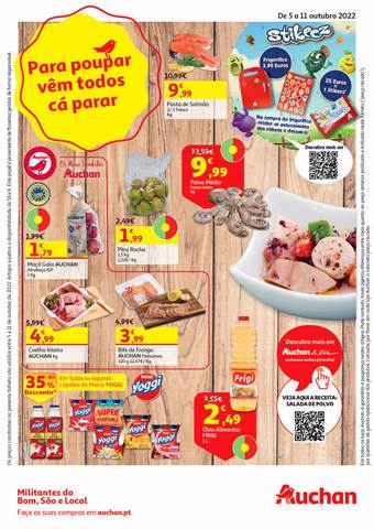 Catálogo Auchan em Montijo | Para poupar vêm todos cá parar | 05/10/2022 - 11/10/2022