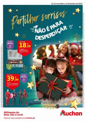 Catálogo Auchan em Matosinhos | Partilhar sorrisos não é para desperdiçar | 22/11/2022 - 11/12/2022