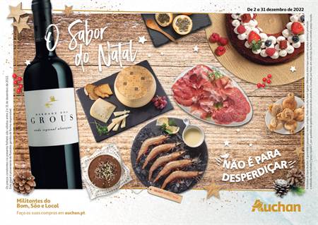 Catálogo Auchan em Porto | O sabor do Natal não é para desperdiçar | 02/12/2022 - 31/12/2022