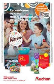 Promoções de Supermercados em Lisboa | Escondemos os ovos mas a poupança està á vista de Auchan | 24/03/2023 - 09/04/2023