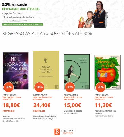 Promoções de Livrarias, Papelaria e Hobbies em Lisboa | Promoções Bertrand de Bertrand | 27/09/2022 - 04/10/2022
