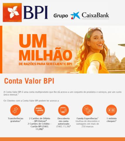 Promoções de Bancos e Serviços em Vila Nova de Gaia | Banco BPI novidades de Banco BPI | 03/05/2022 - 31/05/2022