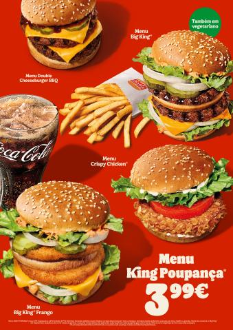 Promoções de Restaurantes em Leiria | Promoções de Burger King | 28/03/2022 - 31/08/2022