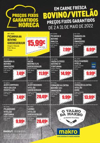 Catálogo Makro em Braga | Preços Fixos Garantidos - Talho | 02/05/2022 - 31/05/2022
