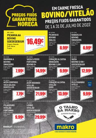 Catálogo Makro | Preços Fixos Garantidos - Talho | 01/07/2022 - 31/07/2022