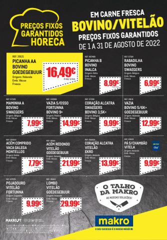 Catálogo Makro em Coimbra | Preços Fixos Garantidos - Talho | 01/08/2022 - 31/08/2022