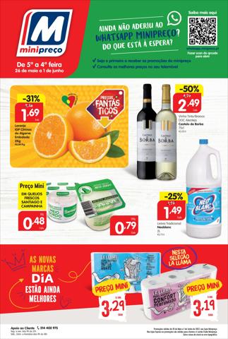 Promoções de Supermercados em Porto | Folheto Nacional de Minipreço | 26/05/2022 - 01/06/2022