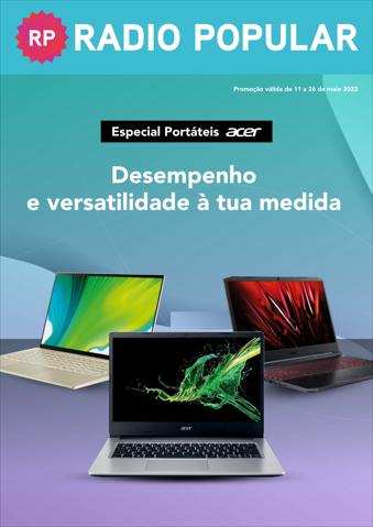Catálogo Radio Popular | Especial Portáteis Acer | 11/05/2022 - 26/05/2022