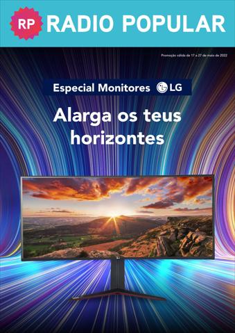 Promoções de Informática e Eletrónica em Porto | Especial Monitores LG de Radio Popular | 17/05/2022 - 27/05/2022