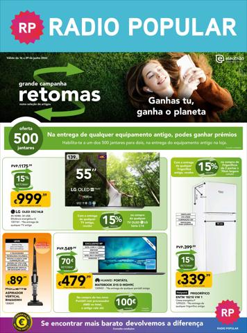Promoções de Informática e Eletrónica | Campanha Retomas de Radio Popular | 16/06/2022 - 29/06/2022