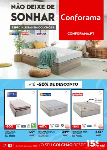Catálogo Conforama em Alcabideche | ATÉ -60% DE DESCONTO | 05/05/2022 - 31/05/2022
