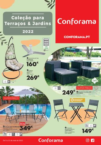 Catálogo Conforama | Coleção para terraços e jardins 2022 | 05/05/2022 - 31/05/2022