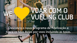 Promoção de Vueling no folheto de Lisboa