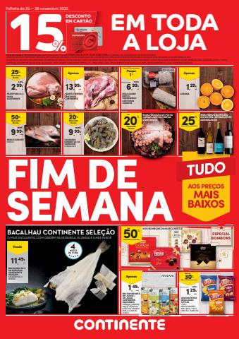 Catálogo Continente Bom dia em Lisboa | Folheto de Fim de Semana | 25/11/2022 - 28/11/2022