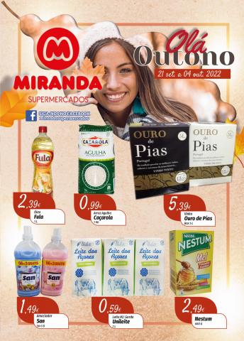Catálogo Miranda Supermercados | Promoções Miranda Supermercados | 21/09/2022 - 04/10/2022