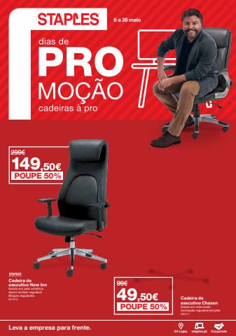 Promoções de Livrarias, Papelaria e Hobbies em Lisboa | Dias de Promoção cadeiras de Staples | 10/05/2022 - 26/05/2022