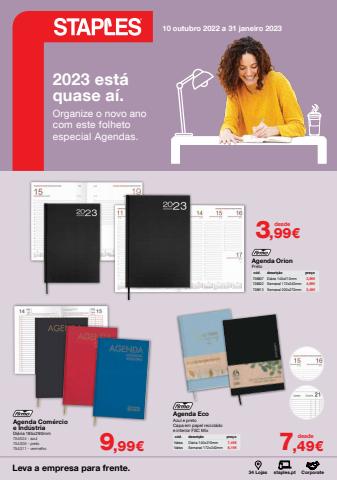 Promoções de Livrarias, Papelaria e Hobbies em Alcochete | Folheto Staples de Staples | 29/09/2022 - 31/01/2023