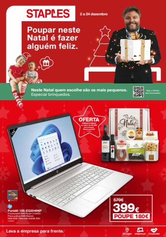 Promoções de Livrarias, Papelaria e Hobbies em Barreiro | Folheto Natal de Staples | 02/12/2022 - 24/12/2022