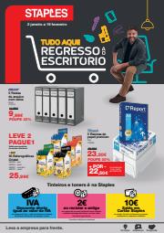 Promoções de Informática e Eletrónica em Coimbra | Folheto Regresso ao escritório de Staples | 02/01/2023 - 16/02/2023