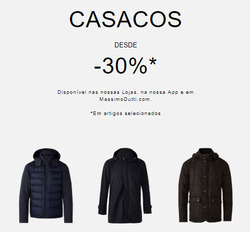 Promoção de Massimo Dutti no folheto de Viseu