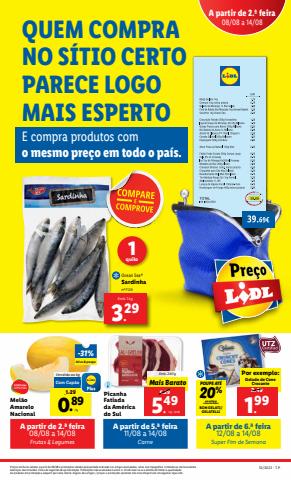 Promoções de Supermercados em Alcochete | Quem compra no sítio certo parece logo mais esperto de Lidl | 08/08/2022 - 14/08/2022