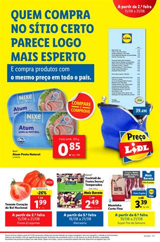 Promoções de Supermercados em Alcochete | Artigos XXL, Preços XXS de Lidl | 15/08/2022 - 21/08/2022