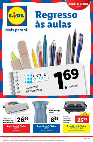 Catálogo Lidl em Almada | Regresso às aulas | 15/08/2022 - 21/08/2022