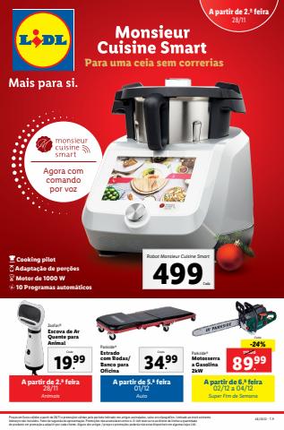 Promoções de Supermercados em Lisboa | Monsieur Cuisine Smart. Para uma ceia sem correrias. de Lidl | 28/11/2022 - 04/12/2022