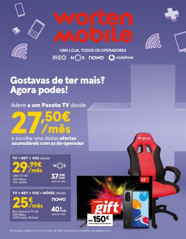 Promoções de Informática e Eletrónica em Porto | WORTEN MOBILE de Worten | 11/05/2022 - 31/05/2022
