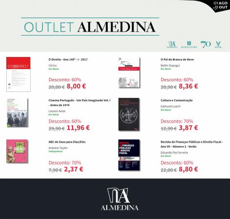 Promoções de Livrarias, Papelaria e Hobbies em Coimbra | OUTLET ALMEDINA de Almedina | 02/09/2022 - 30/10/2022
