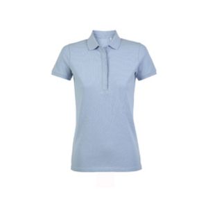 Oferta de Camisa Pólo Feminino Com Pólo Escondido Neoblu Owen Women's Light Blue L por 24€ em Sport Zone