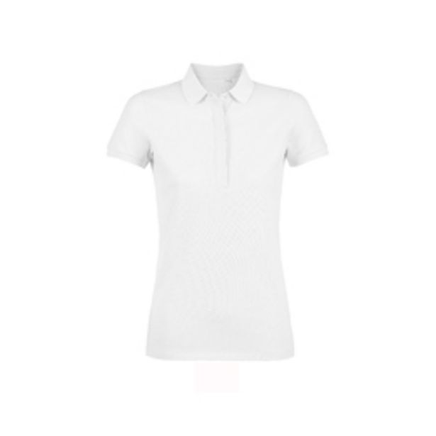 Oferta de Camisa Pólo Feminino Com Pólo Escondido Neoblu Owen Women's White Optimum M por 24€