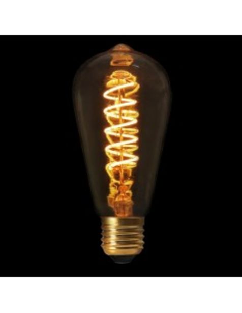 Oferta de LAMPADA LED ST64 E27 FILAMENTO ESPIRAL 2W - AM0008 por 9,99€