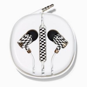 Oferta de Black & White Checkerboard Silicone Earbuds por 11,99€ em Claire's