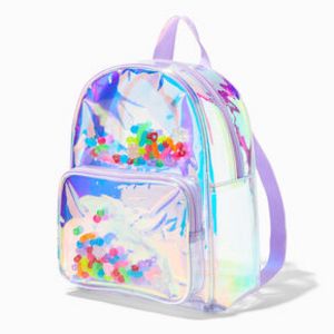 Oferta de Holographic Y2K Shaker Mini Backpack por 20€ em Claire's