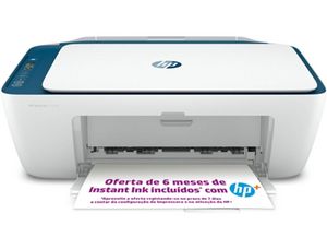 Oferta de Impressora HP Deskjet 2721E Azul (Jato de Tinta - Wi-Fi - Instant Ink) por 49,99€ em Worten