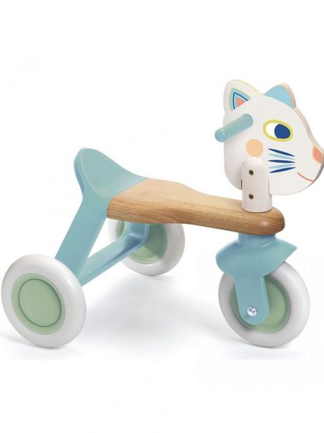 Oferta de Djeco - triciclo de gatinho de madeira - Djeco por 69,99€