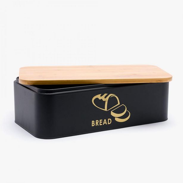 Oferta de Caixa do Pão BREAD Preto por 24,49€ em VIVA