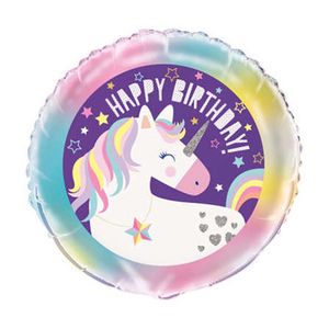 Oferta de Balão Foil Unicórnio 46cm Codipostal por 2,39€ em Pingo Doce
