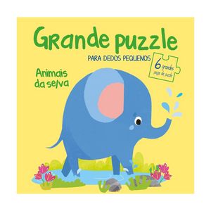 Oferta de Livro Grande Puzzle Dedos Pequenos Animais da Selva por 5,99€ em Pingo Doce
