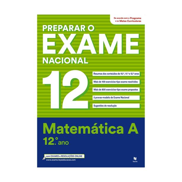Oferta de Livro Preparar o Exame Nacional Matemática 12º Ano por 26,01€