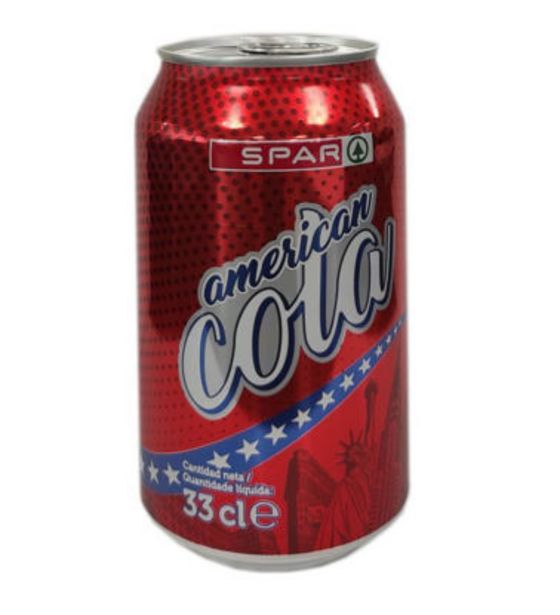 Oferta de Refrig SPAR American Cola Reg Lata 33cl por 45€