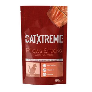 Oferta de Catxtreme Snack com Salmão para gatos por 1,25€ em Kiwoko