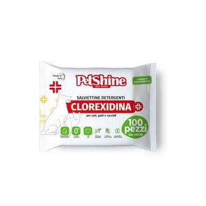 Oferta de PetShine Toalhitas Húmidas com Clorexidina para cães e gatos por 8,99€ em Kiwoko