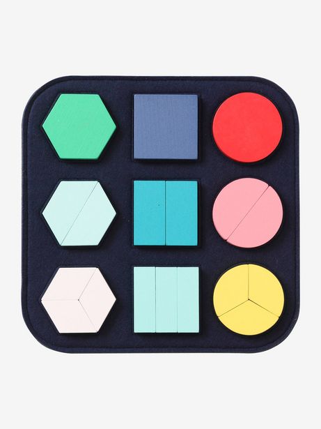 Oferta de Puzzle em feltro com formas geométricas - multicolor por 9,59€