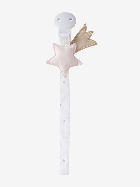 Oferta de Mola porta-chupetas, Estrela Cadente - rosa claro estampado por 5,39€