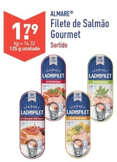 Oferta de Filé de salmão por 1,79€